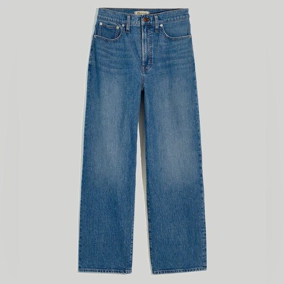 Madewell NWT Taller Perfect Vintage Wide Leg Crop Jean Size 33TL | Cresslow Wash - Picture 5 of 8